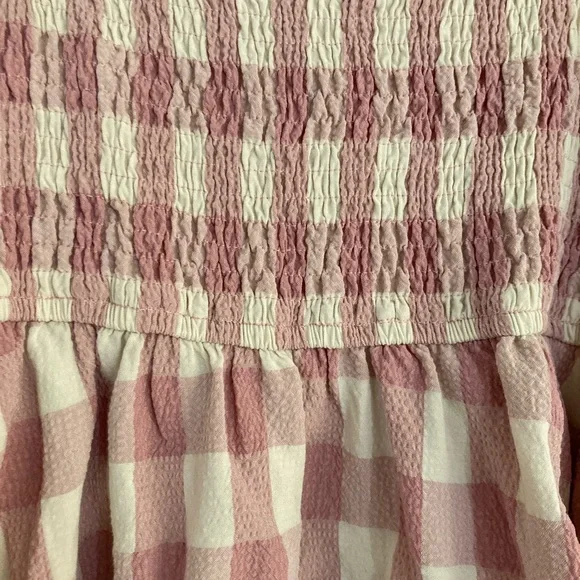 Entro Pink and White Checkered Blouse - Picture 4 of 6